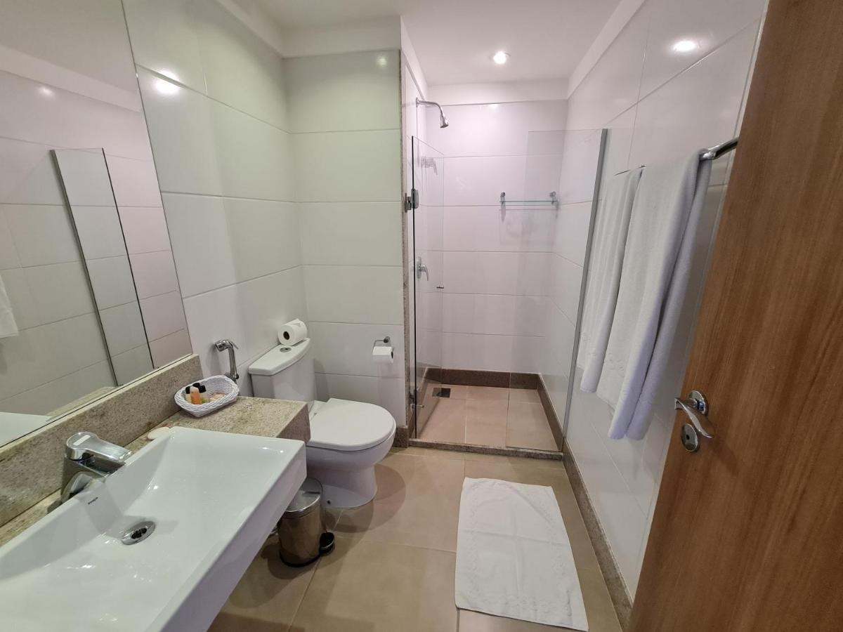 Quarto de flat com vista para Pedra Azul Exterior foto